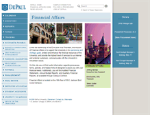 Tablet Screenshot of financialaffairs.depaul.edu