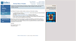 Desktop Screenshot of policies.depaul.edu
