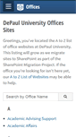 Mobile Screenshot of offices.depaul.edu
