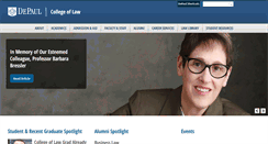 Desktop Screenshot of law.depaul.edu
