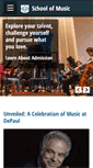 Mobile Screenshot of music.depaul.edu